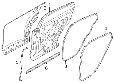 Door & Components for 2023 Nissan ARIYA #1