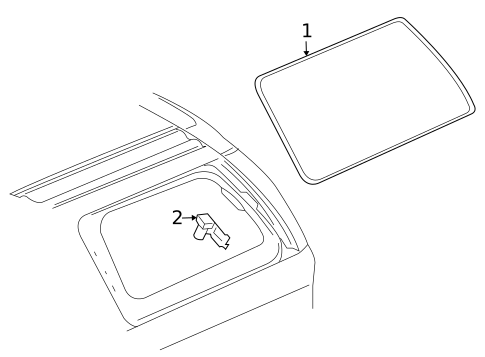 Glass & Hardware for 2005 GMC Envoy XL #0