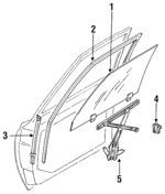 8030035M00 - : Glass for Nissan: Pulsar NX Image