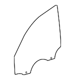 51337432229 - Body: Door Glass for BMW: 330e, 330e xDrive, 330i, 330i xDrive, M3, M340i, M340i xDrive Image