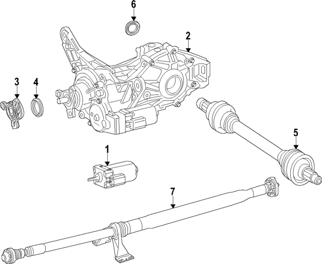2479060903 - Universals &amp; Rear Axle: Actuator for Mercedes-Benz Image