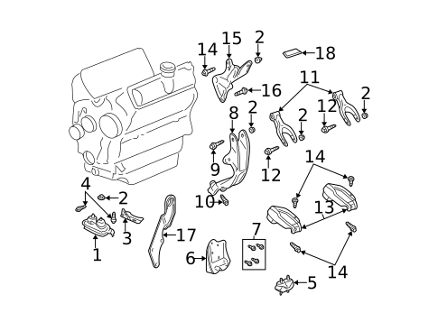 Engine & Trans Mounting for 2004 Chevrolet Monte Carlo #0
