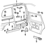 F58Z1625006A - Body: Upper Track for Ford: Windstar Image