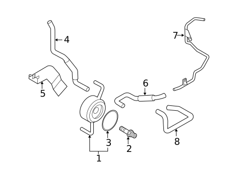 Oil Cooler for 2006 INFINITI FX35 #0