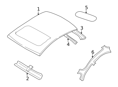 Roof & Components for 2002 Mitsubishi Galant #0