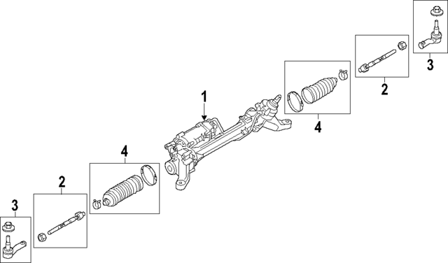 LR143416 - : Rack and Pinion Assembly for Land-Rover Image