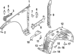 LR190074 - : Fender Liner for Land-Rover Image
