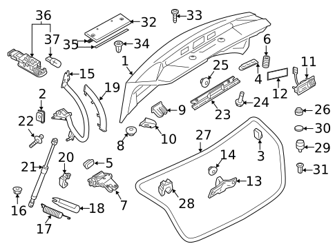 Lid & Components for 2010 Audi A5 Quattro #0