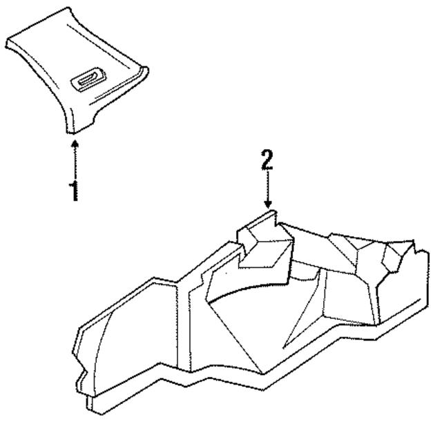6247022070D0 - Body: Upper Quarter Trim for Toyota Image