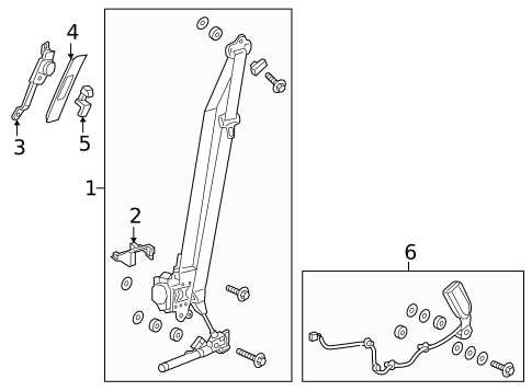 Front Seat Belts for 2020 Honda CR-V #0