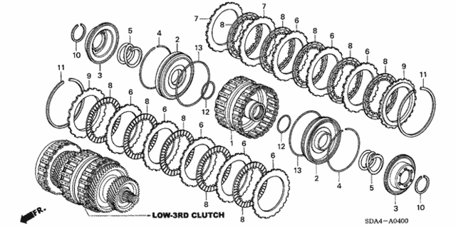 AT Clutch (Low-Third) (L4) (1) for 2004 Honda Accord #0