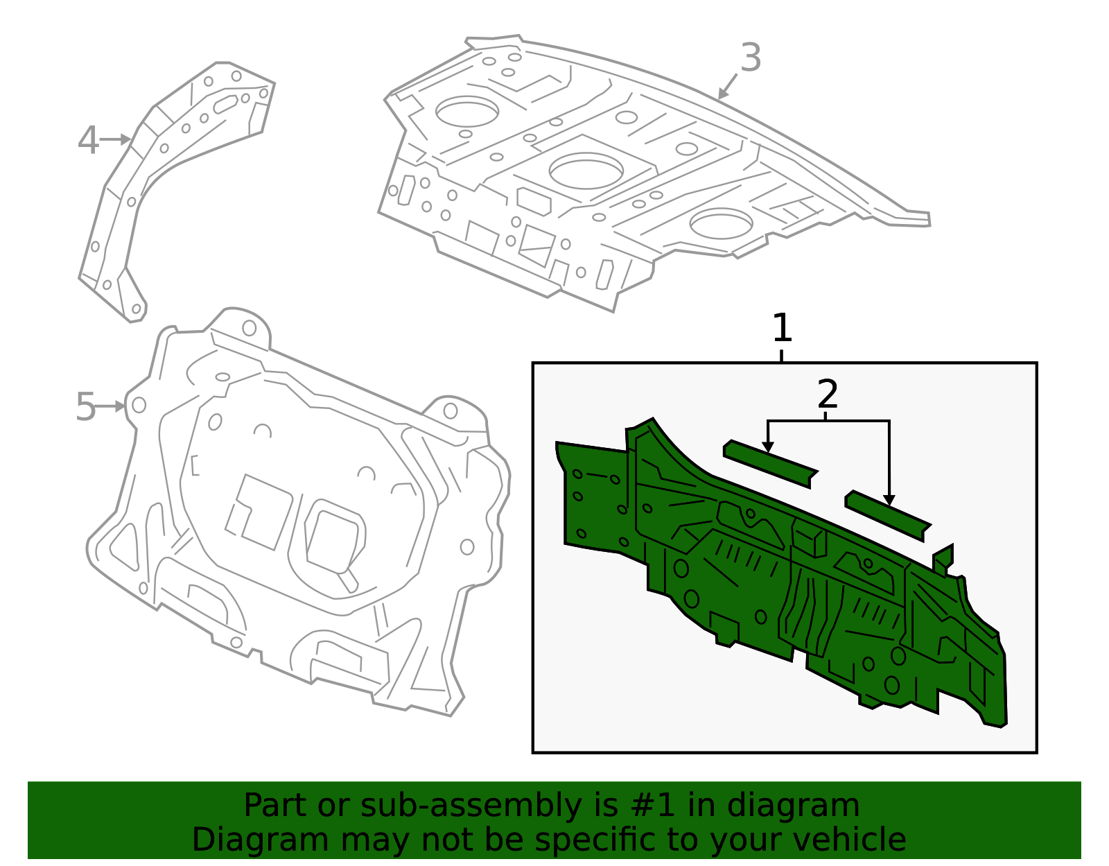 66100-T2F-A00ZZ - Panel Rear - 2013-2017 Honda Accord | Honda