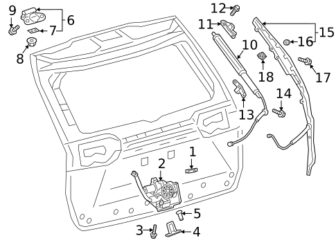 Liftgate for 2022 Toyota RAV4 #0
