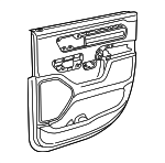 7ZB46TX7AA - Body: Door Trim Panel for Ram: 1500 Image