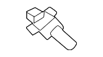 85815C1000 - Body: Windshield Pillar Trim Clip for Hyundai Image