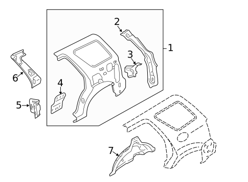 Inner Structure for 2010 Ford Escape #0