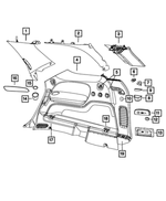 1VL49GT5AA - : Cupholder, Right for Mopar Image