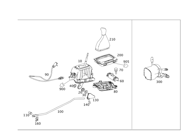 2042678224 - Automatic MB Transmission: Center Gearshift for Mercedes-Benz Image image