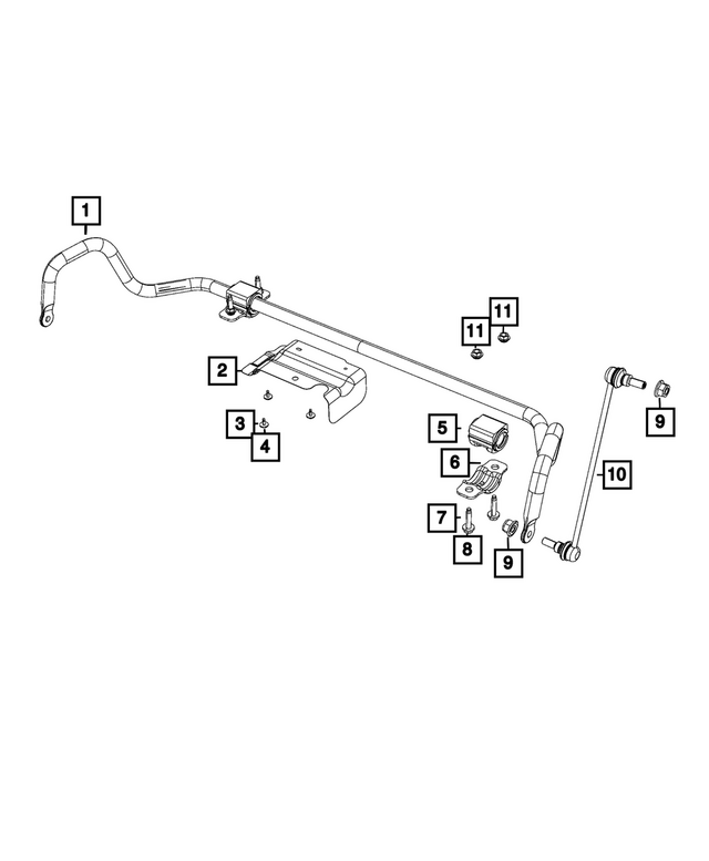 6104422AA - Front Suspension: Hex Head Bolt And Washer for Mopar Image image
