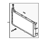 45199FC100 - : RADIATOR ASSY [ 2.5 AUTO TRANS CAR ] for Subaru Image