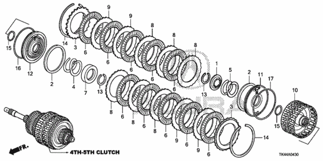 AT Clutch (4th-5th) (5AT) for 2011 Acura TL #0