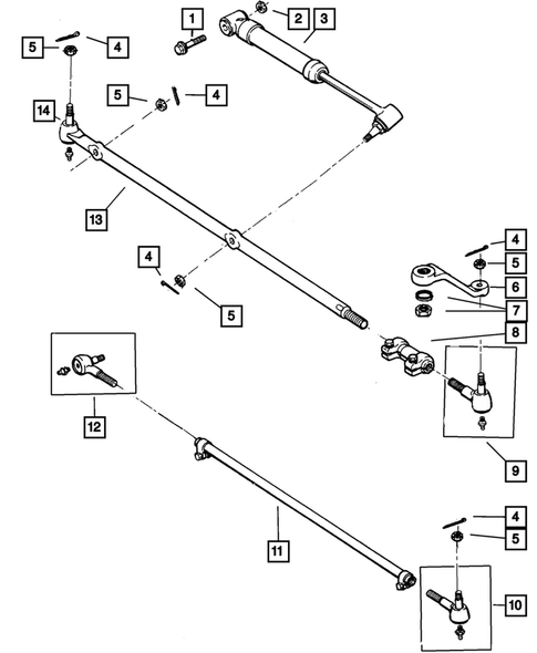 Steering Linkage for 2004 Jeep Wrangler #0