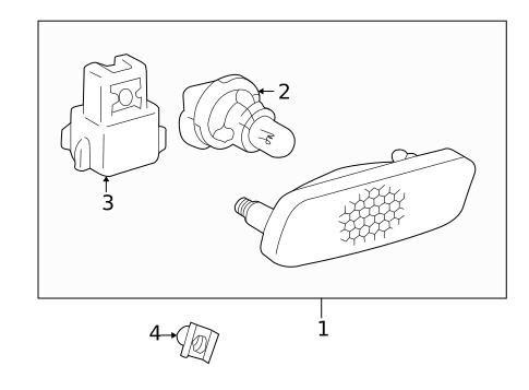 Side Marker & Signal Lamps for 2001 Lexus IS300 #0