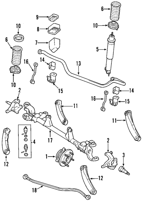 Front Axle for 2002 Jeep Grand Cherokee #1