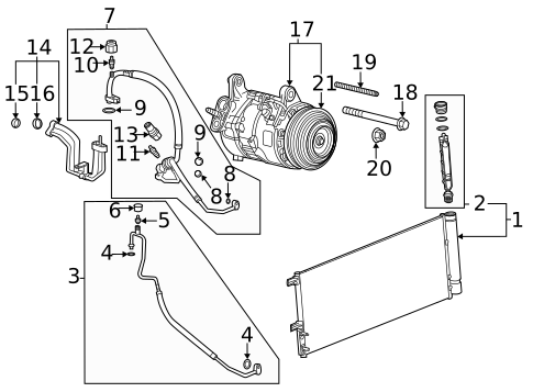 A/C Flow Restrictors for 2022 GMC Sierra 3500 HD #0