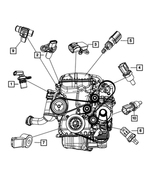 Crank Engine Crankshaft Position Sensor Replacement For L4 V6 V10 2.4L 3.6L 2.0L 3.5L 1.8L 8.3L 8.4L 200 Avenger Caliber Cirrus Compass Journey