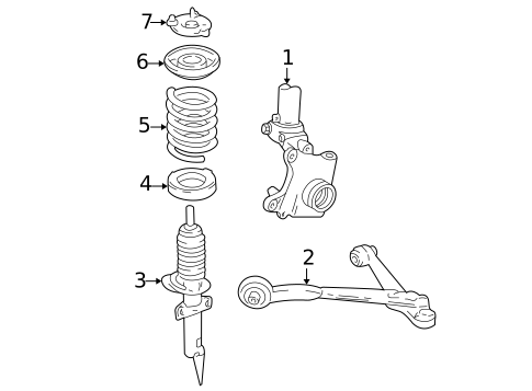 Suspension Components for 2007 Mercury Monterey #1