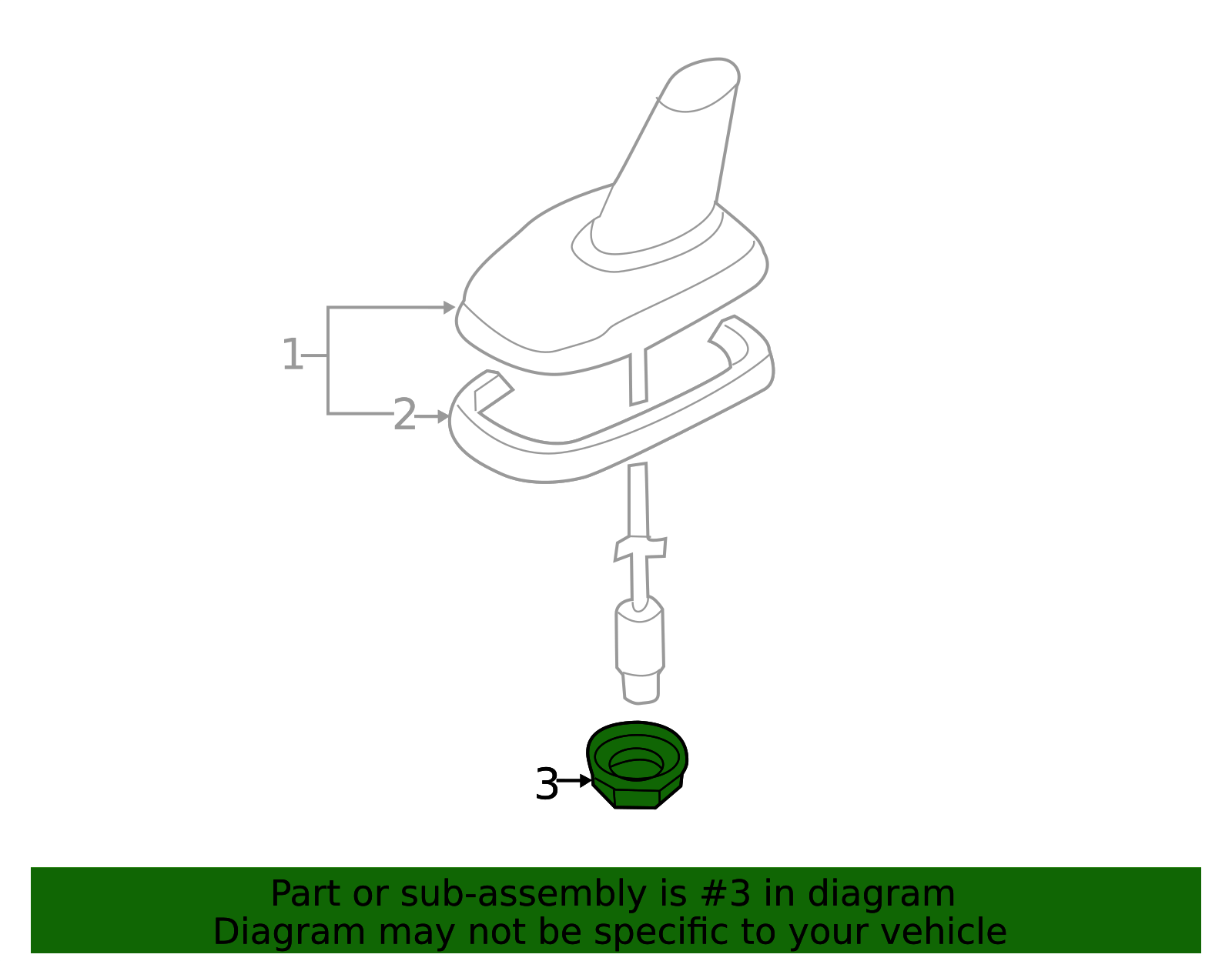thumbnail image 2 of Genuine OEM Volkswagen 1J0-035-849-E Radio Antenna Mast – Jetta, Rabbit, Direct Fit 2 of 4