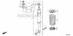 90181SNA000 - Chassis: BOLT, FLANGE (12X65) for Honda Image