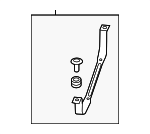 4G0201654B - Fuel System: Mount Strap for Audi: A6, A6 Quattro, A7 Quattro, RS7, S6, S7 Image