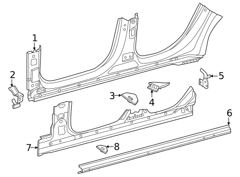 Rocker for 2024 Mercedes-Benz E450 #0