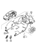 68609996AA - Electrical: Jumper Wiring, Right for Mopar Image
