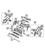 68148759AA - Body Sheet Metal Except Doors: Rear Seat Mount Bracket for Mopar Image