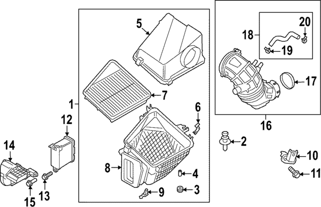 28110G9110 - : Air Cleaner Assembly for Hyundai Image