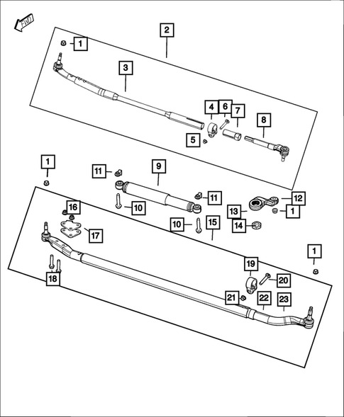 Steering Linkage, and Steering Shock for 2017 Ram 2500 #0