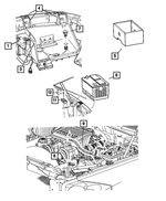 55359973AA - : Battery Tray for Mopar Image
