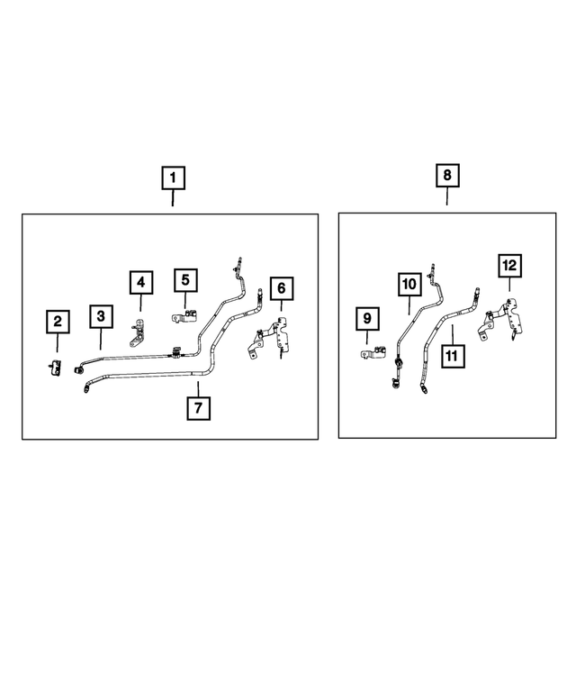 « 52030488AA –  : Canalisation De Carburant Support pour Mopar Image »
