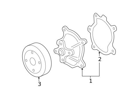 Water Pump & Related Components for 2007 Chevrolet Malibu #0