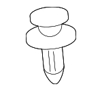 91512STKA01 - Body: Spoiler Retainer Clip for Acura: ILX, MDX, RDX, TLX, TSX Image