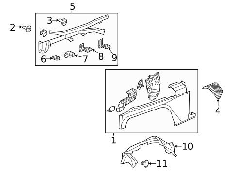 Fender & Components for 2018 Jeep Wrangler #0