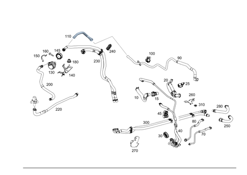 Heating Water Lines for 2025 Mercedes-Benz GLE450e #0