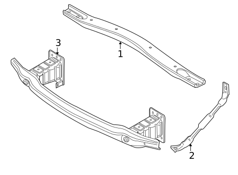 Radiator Support for 2011 BMW X6 #0