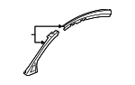 94576183 - Body: Windshield Pillar Reinforced for Chevrolet: Cruze, Cruze Limited Image