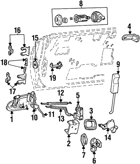 Lock & Hardware for 1998 Dodge Neon #1