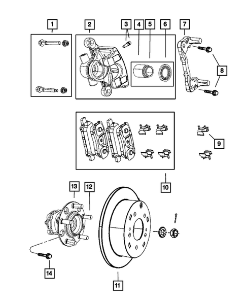 Rear Brakes for 2011 Chrysler 200 #0