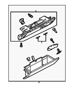 LR070344 - : 2015 2016 Land Rover Range Rover - Glove Box Assembly for Land Rover: Range Rover Image